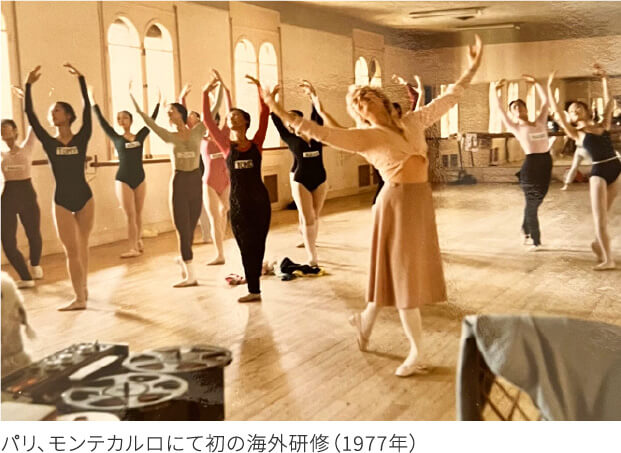 パリ、モンテカルロにて初の海外研修（1977年）